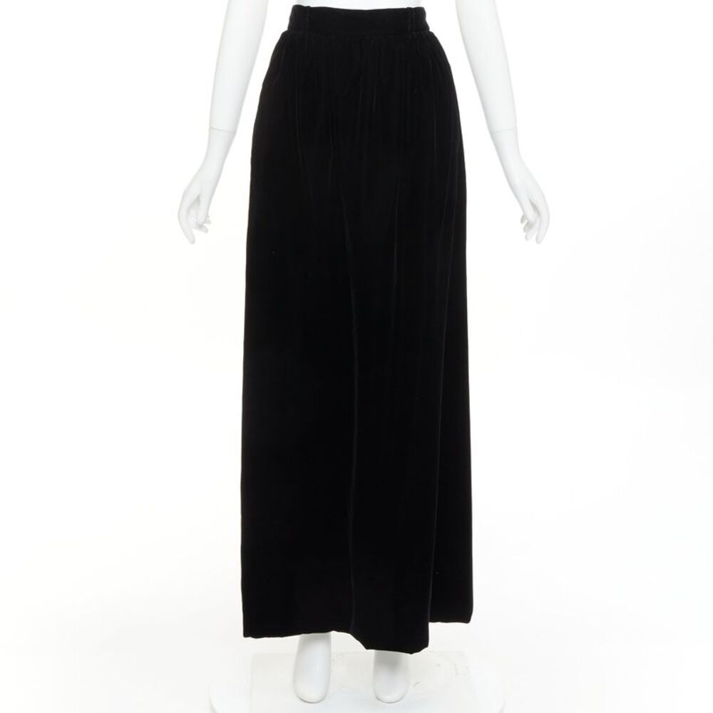 Alexandre Vauthier Velvet High Maxi Skirt